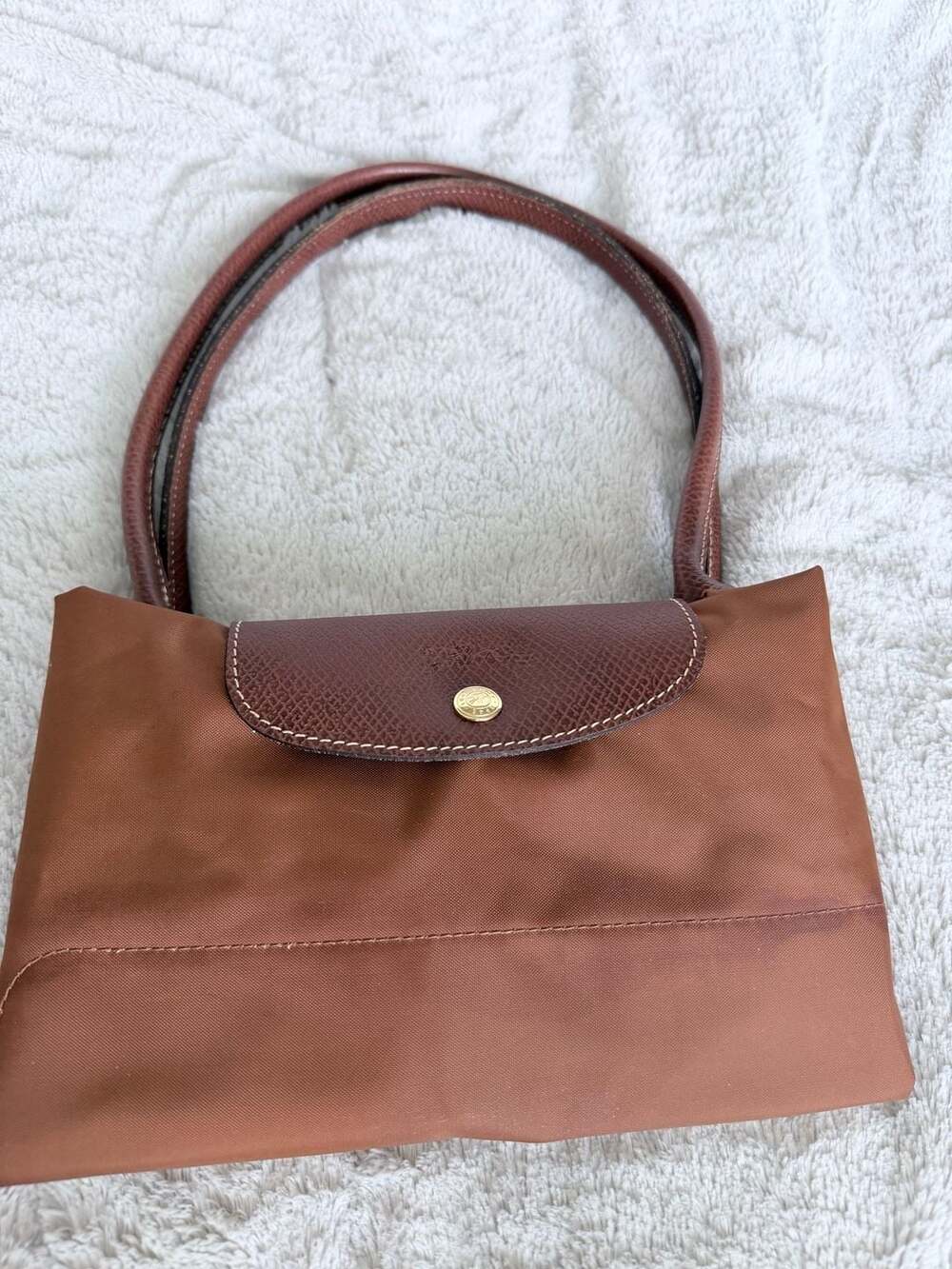 Longchamp Le Pliage Original Top Handle Bag, Cognac